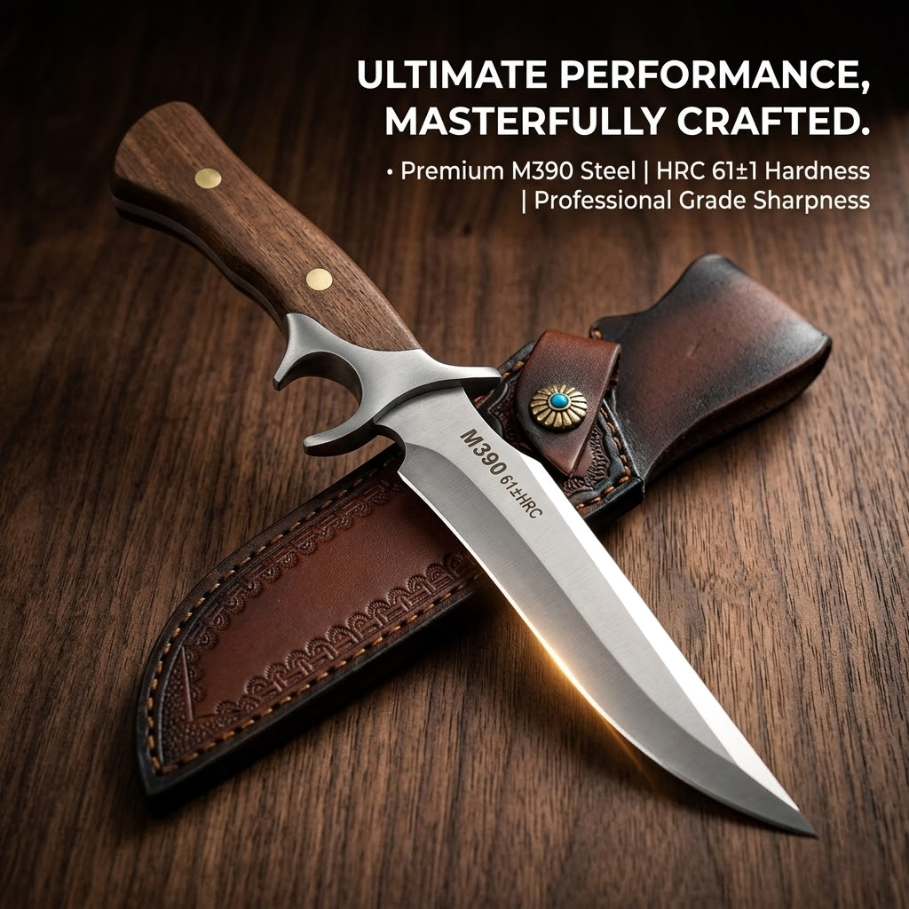 야외용 포켓 나이프 M390 스틸 고정날 나이프 가죽  - Bushcraft Knife Fixed 리뷰 및 가격