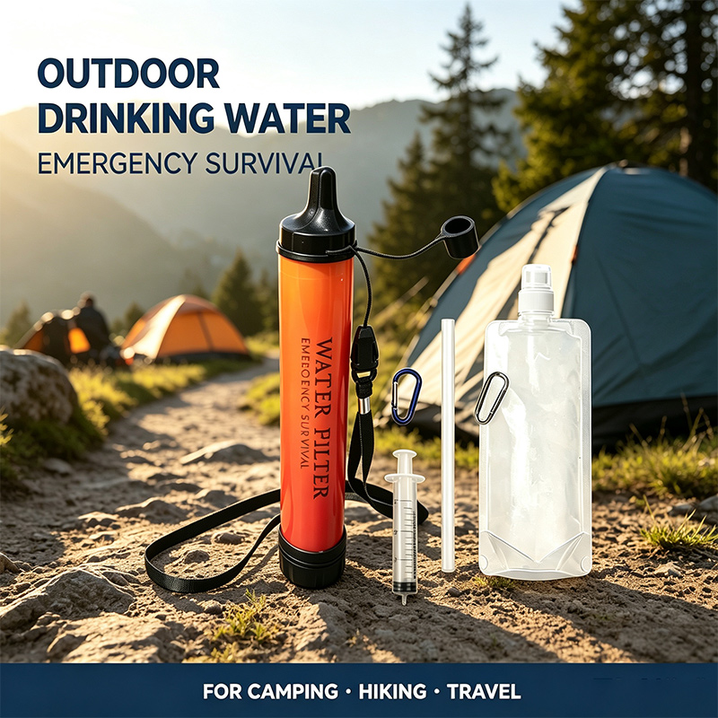 야외 비상용 생존 물 정수기 필터 스트로우 휴대용 물  - Water Purification Straw 리뷰 및 가격